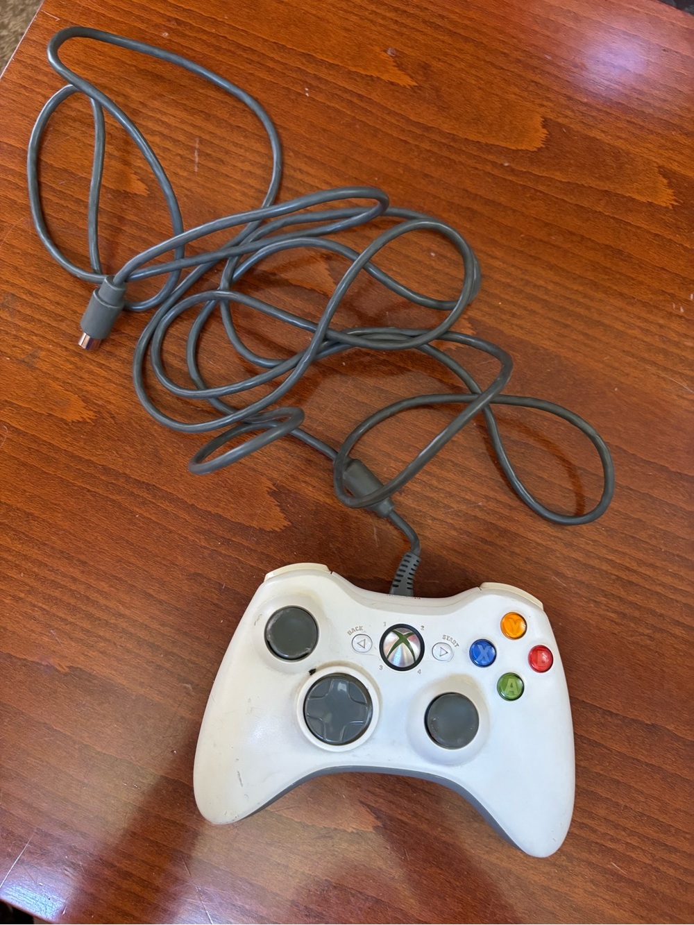 Official Microsoft Xbox 360 Wired Controller White OEM | Untested As-Is